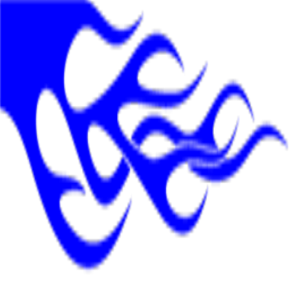 DK RACING VINYL Blue flames left Roblox decal