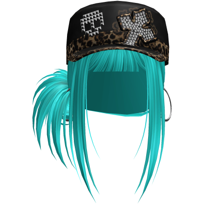 Gyaru Hair w/ Cap & Earrings