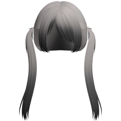 ♡ cute moe emo ash gradient pigtails