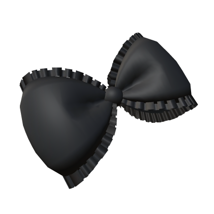 Black Lace Ribbon Bow Roblox item