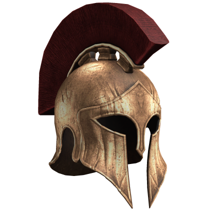 Gold Spartan Armor Helmet Roblox item