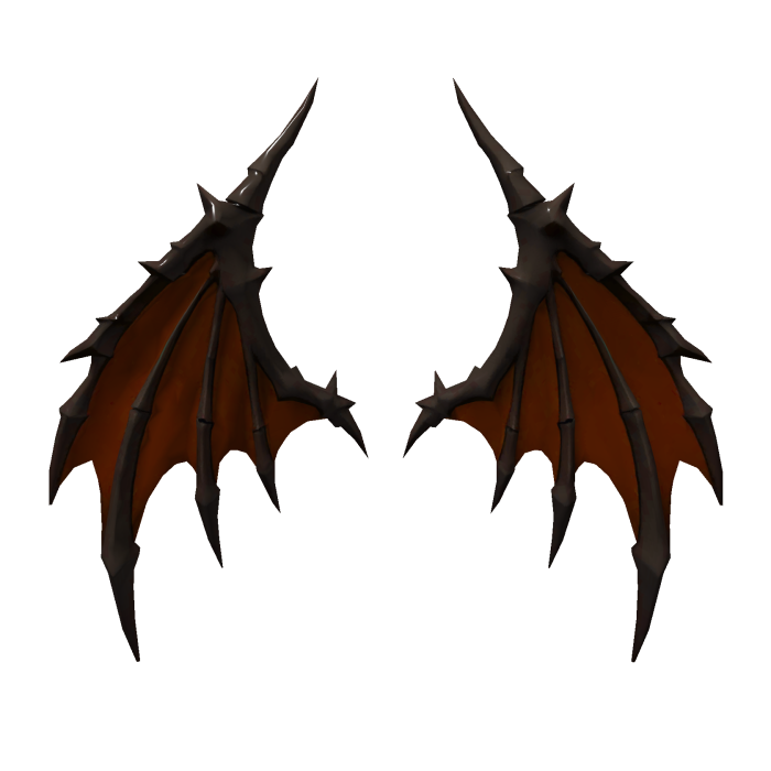 Orange Demon Wings Shadow Reaper