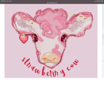 Cute strawberry cows are wonderful