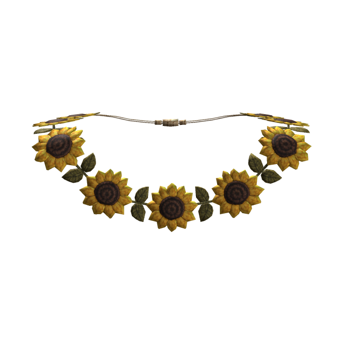 cute autumn sunflower necklace 3.0