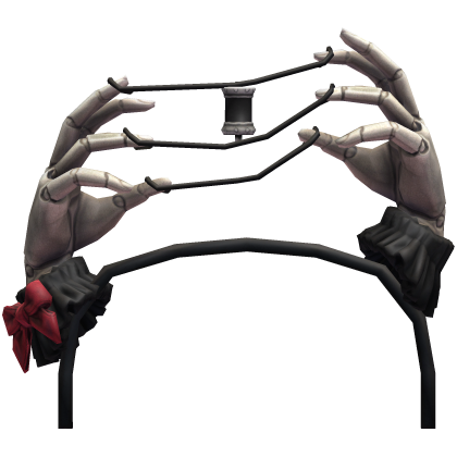 Black Red Puppet Hand Headband Roblox item