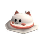 Kawaii white pinky cat hat