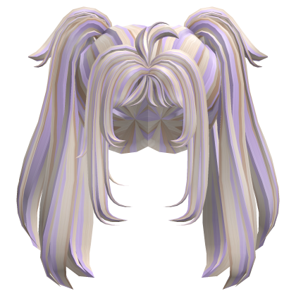 Cute Blonde & Purple Kawaii Pigtails • DD12 thumbnail