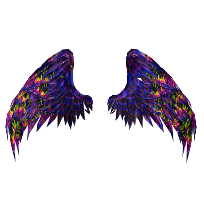 VHS Animated Glitch Wings Roblox item