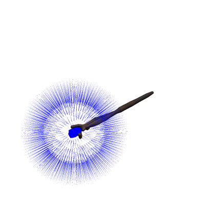 🎇Glowing Wizard Staff on Hand - Blue thumbnail