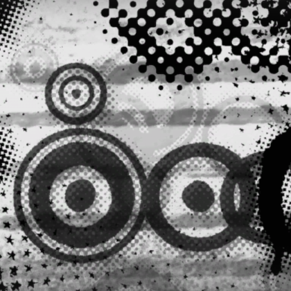 Black White Emo Skull Scene
