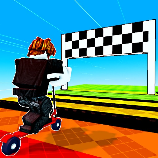 Obby But You're on a Scooter official Roblox game thumbnail