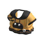 cute angry halloween vampire bear dress in orange
