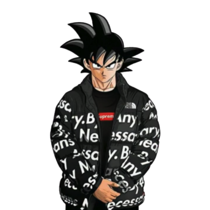 supreme goku transparent background Roblox decal