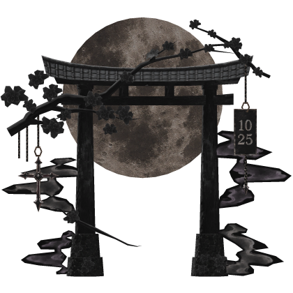 black maximalist torii gate sakura vkei dark