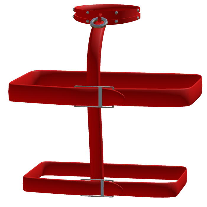 Studded Harness (Red)