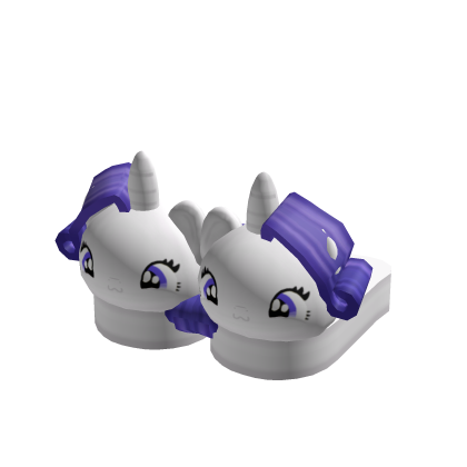 ♡ rarity slippers 