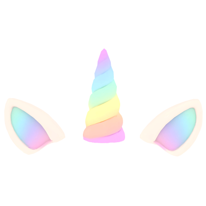 pastel unicorn horn with ears Roblox item