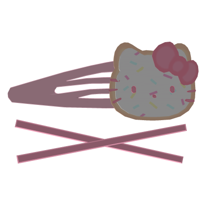 ♡ cute hello kitty poptart hairclip