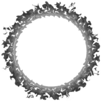 Black & White Ring of Fire Roblox decal