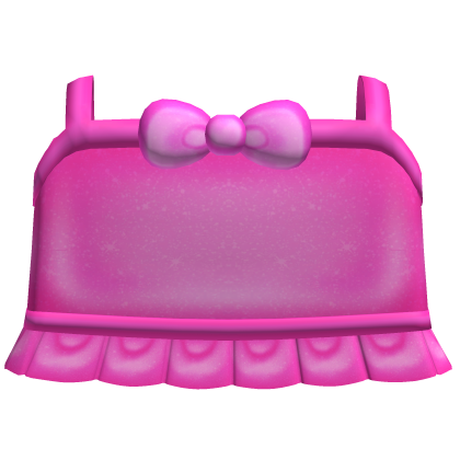♡ bright pink tweencore bow ruffled top Roblox item