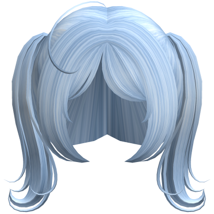 ✚ Kawaii Soft Swirly Doll Pigtails in Baby Blue