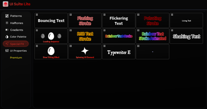 [LITE] UI Suite preview 3
