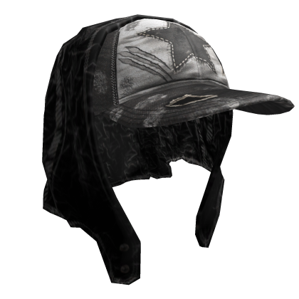 Black Jeans Cap w/Bandana Jeans Headscarf Y2K