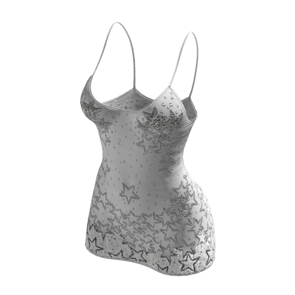 Stars Minidress (White) thumbnail