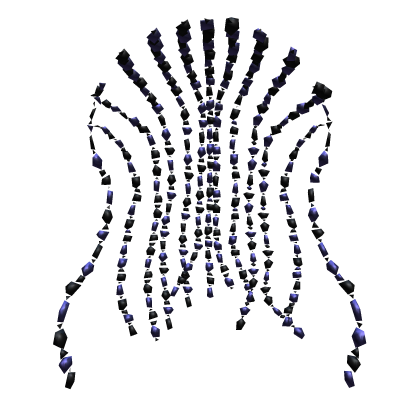 Antique Hair Strand PearlBead Jewelry Black Violet Roblox item