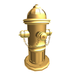 The Golden Fire Hydrant