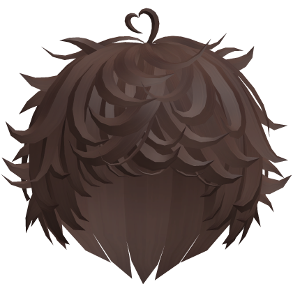 Brown Cute Swirly Curly Kawaii Messy Hair Roblox item