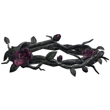 Rose Thorn Crown - Black & Magenta Roblox item