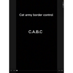 Cat army border control