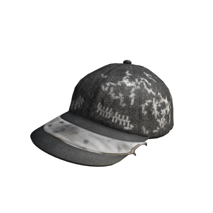 grunge face black cap
