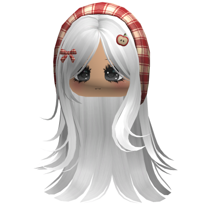 Cute Igari Girl w Plaid Headscarf White Roblox item