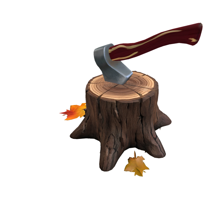 Fall Stump with Axe