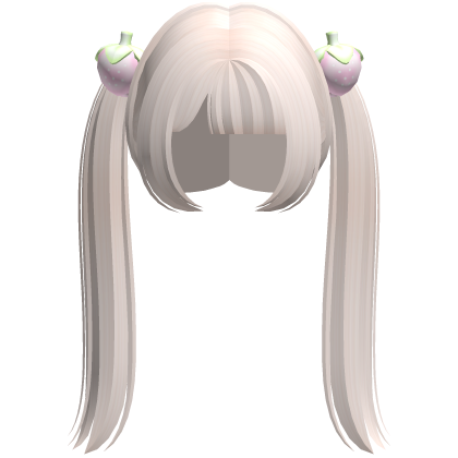 ୨୧ : cutecore blonde long strawberry pigtails