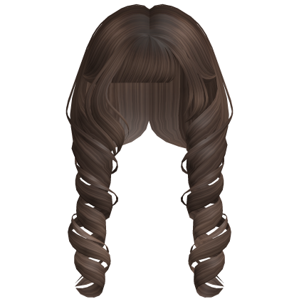 Long Curly Doll Pigtails (Brown) Roblox item