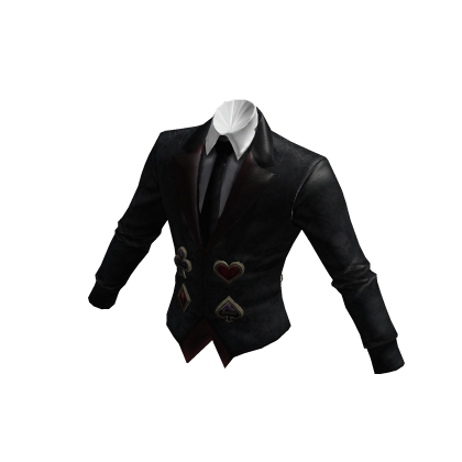 Magic Man Poker Suit Jacket - Black