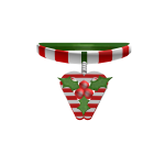 Candy Cane Hearts'n'Holly Choker