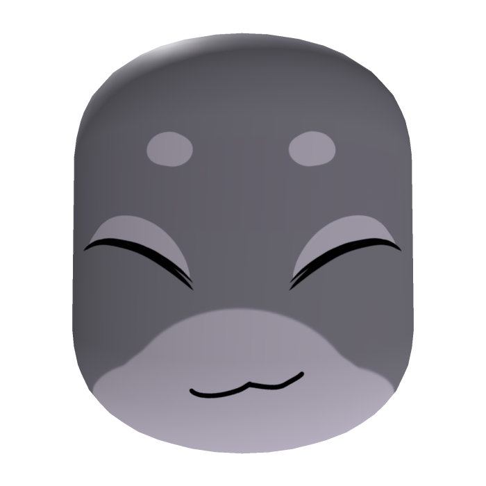 Silly Eyes Closed Shark Face
