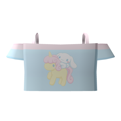 cute blue cinnamoroll off the shoulder tee ♡ Roblox item