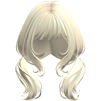 Sweet Swirly Pigtails Pastel Yellow Roblox item