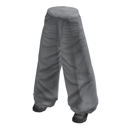 Silver Windbreaker Pants