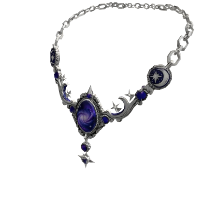 Galaxy Moon Star Necklace