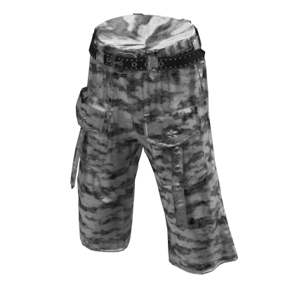 💜 Y2K Military Cropped Cargo Pants_White thumbnail