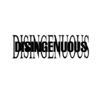 Disingenuous productions
