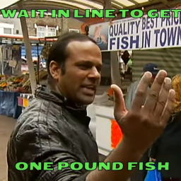 Wait In Line To Get A One Pound Fish