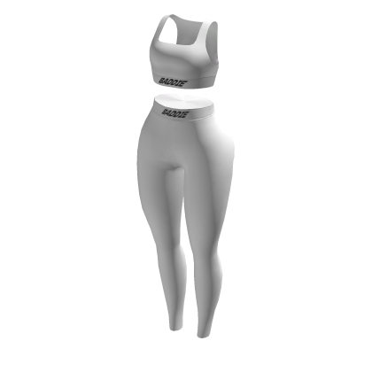 White Gym Outfit