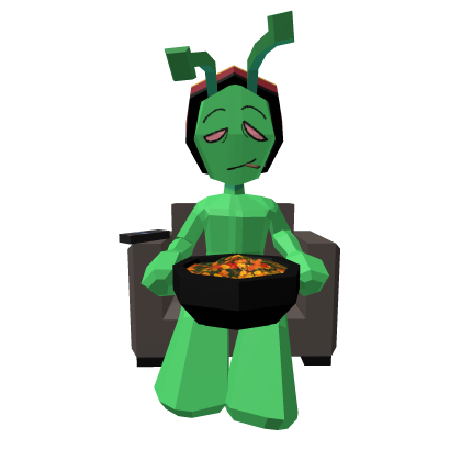 Chill Green Alien Munchies [Low Poly] Roblox item
